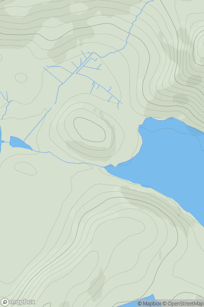 Thumbnail image for Torr Mor [Scourie to Lairg] [NC160448] showing contour plot for surrounding peak